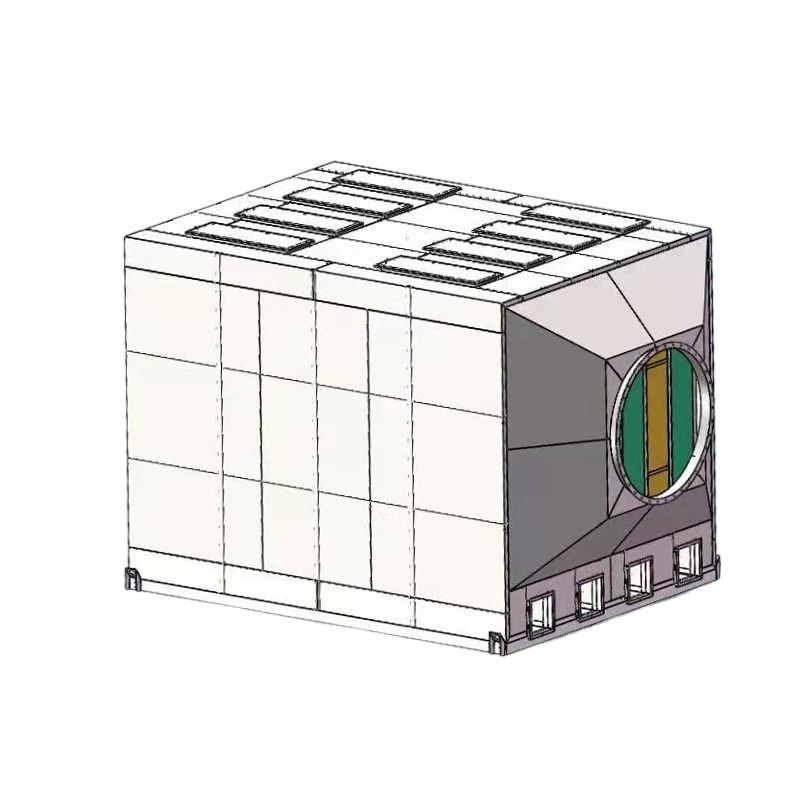 Struchtúr luchtaithe barr agus taobh díluchtaithe 304 bosca asaithe carbóin gníomhachtaithe cruach dhosmálta