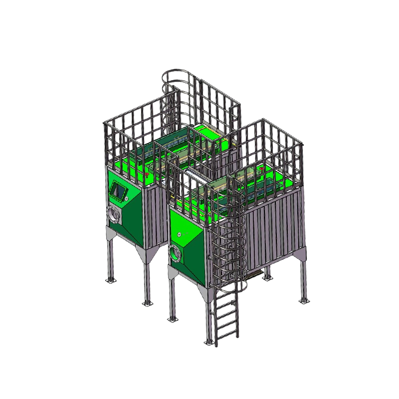 Luchtú barr agus taobh bun ag luchtú cruach carbóin bosca asaithe carbóin gníomhachtaithe